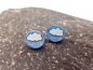 Preview: Regen Wolken 3D Holz Scheiben Ohrstecker rainy